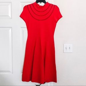 Vibrant Red Cocktail Dress